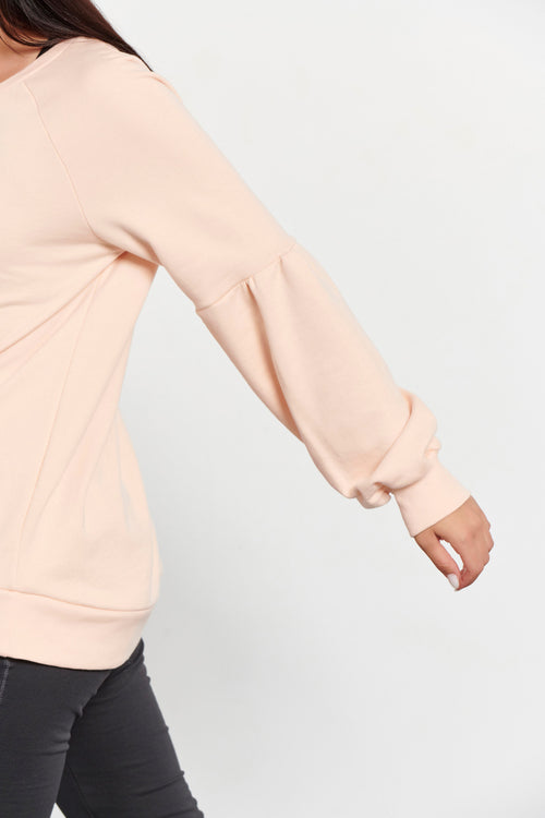 Women long sleeve shirt `Lessismore`