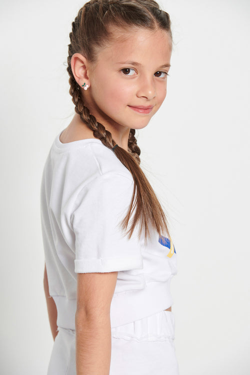 Kids’ "KINESIO” crop top for girls