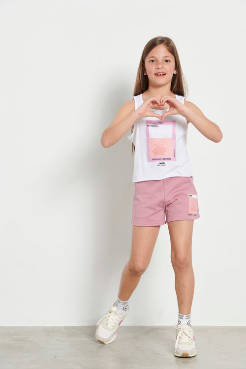 Kids’ "SMUDGEG" shorts for girls