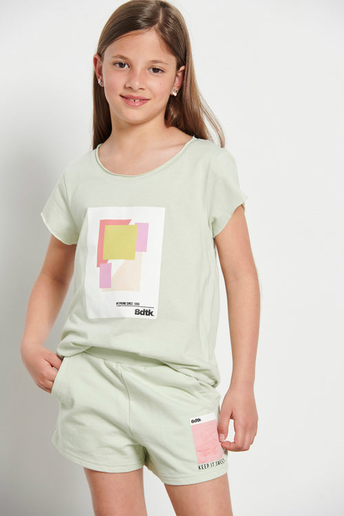 Kids’ "SMUDGEG" shorts for girls