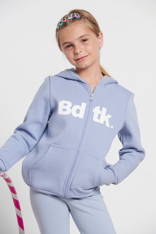 Kids Bdtk hooded zip sweater for girls