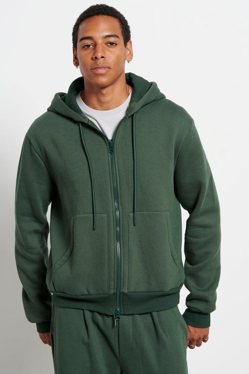 Men Bdtk hooded zip sweater