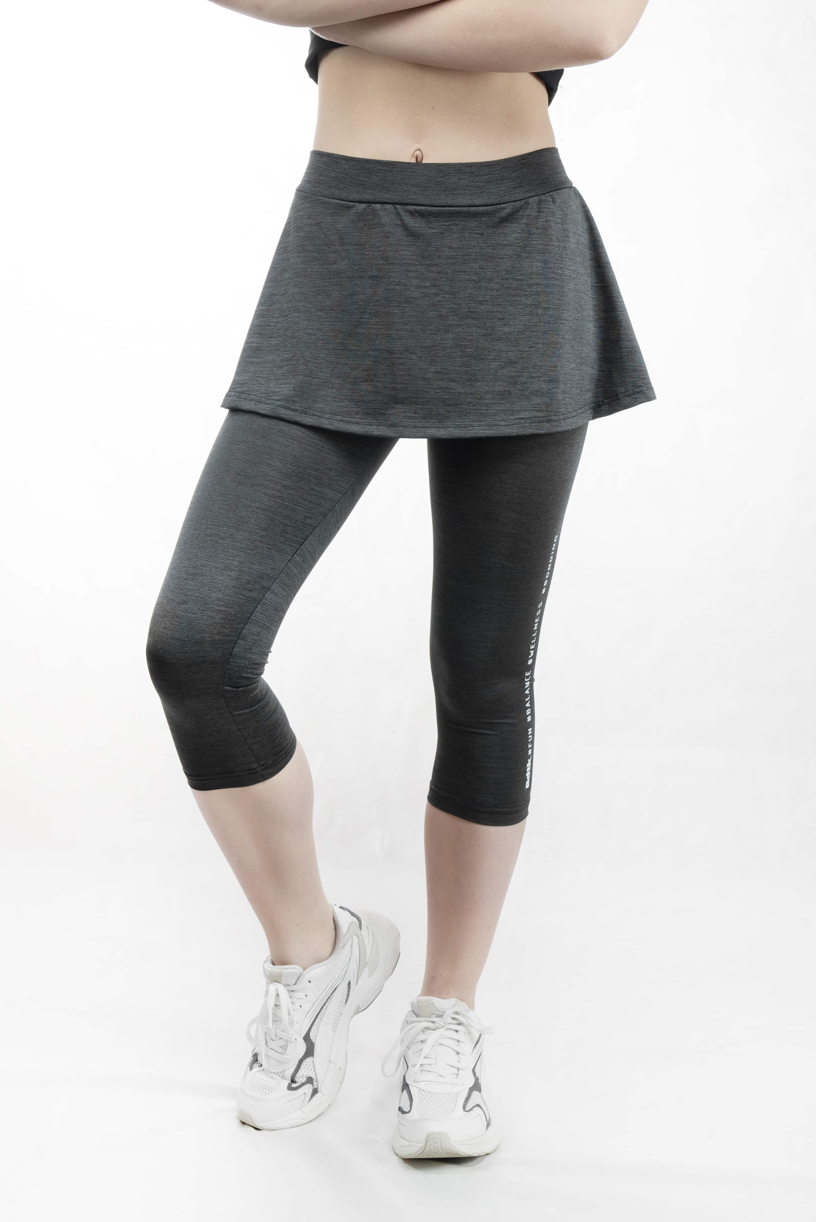 Grey skirt leggings hotsell