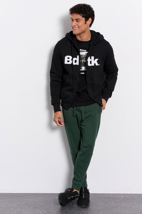 Men Bdtk hooded zip sweater