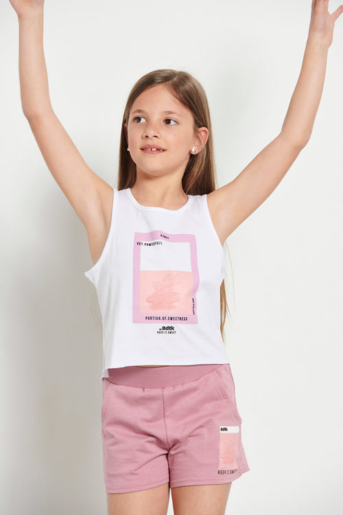 Kids’ "SMUDGEG" shorts for girls