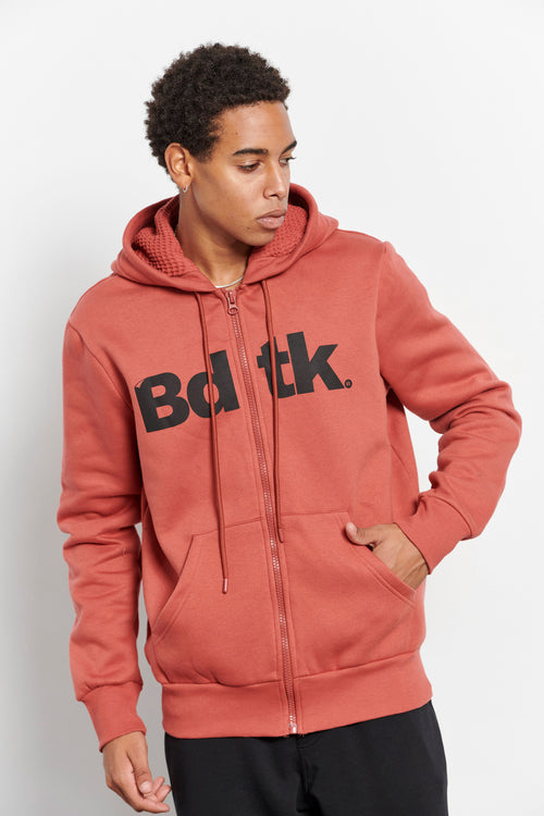 Men Bdtk hooded zip sweater