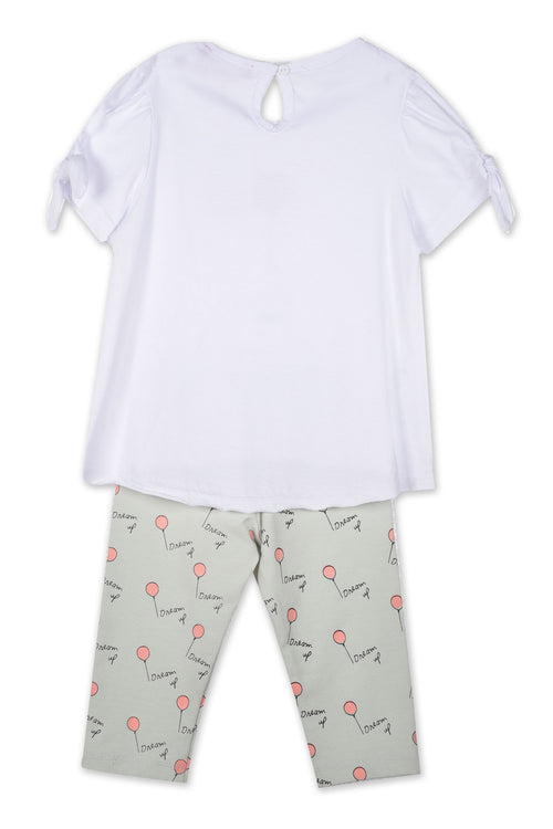 Baby t-shirt and leggings set for girls