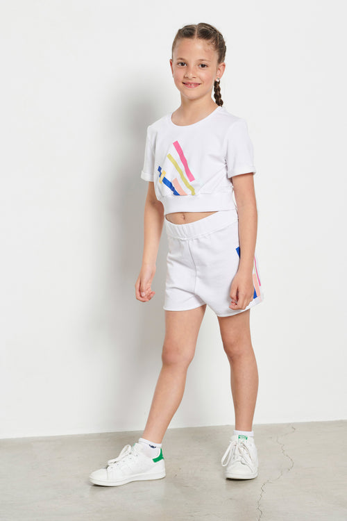 Kid’s "KINESIO" high-waisted shorts for girls