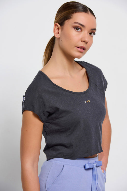 SNAPSBDTKW CROPPED TSHIRT LOOSE