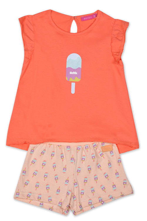 Baby t-shirt and shorts set for girls