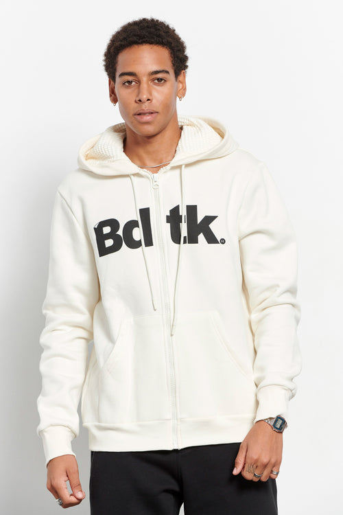 Men Bdtk hooded zip sweater