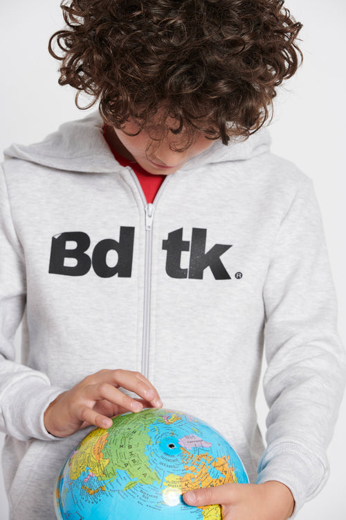 Kids Bdtk hooded zip sweater for boys