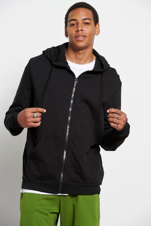 Mens Bdtk sports zip sweater with hood