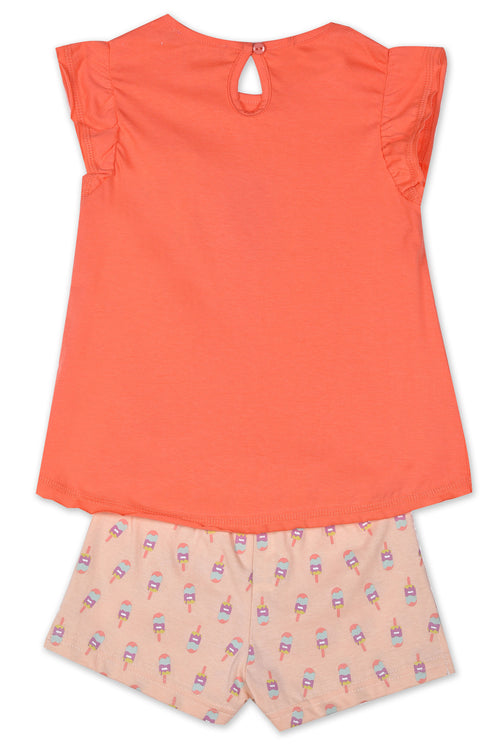 Baby t-shirt and shorts set for girls