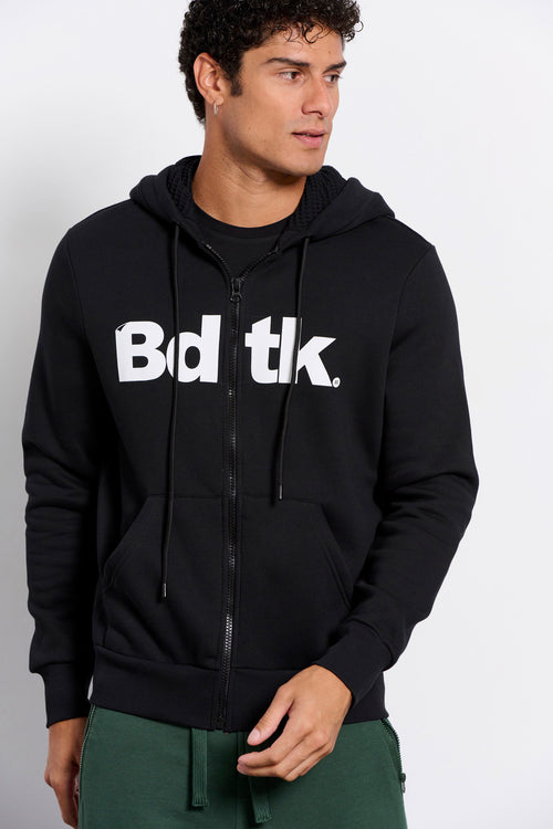 Men Bdtk hooded zip sweater