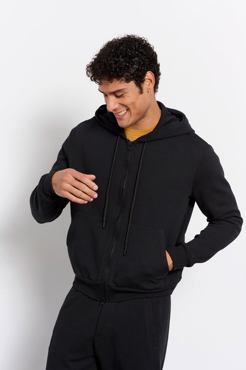 Men Bdtk hooded zip sweater