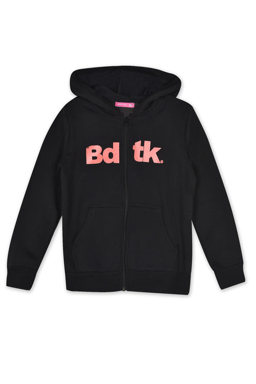 Kids Bdtk hooded zip sweater for girls