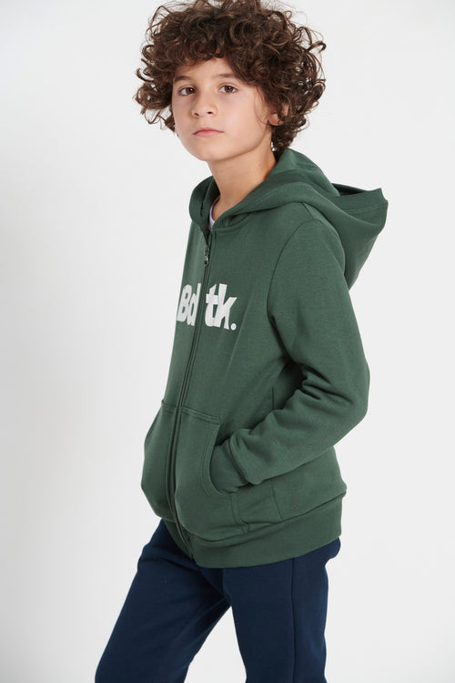 Kids Bdtk hooded zip sweater for boys