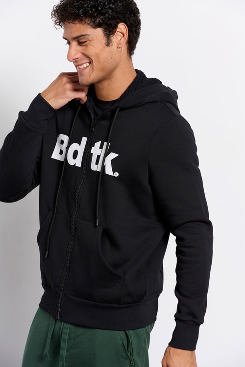 Men Bdtk hooded zip sweater